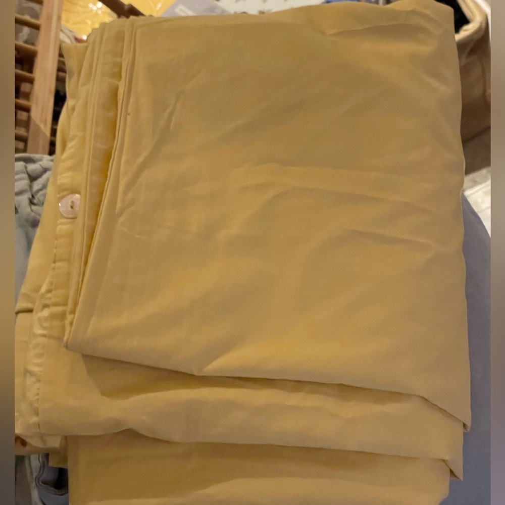 Pottery Barn Queen Yellow cotton Duvet Cover
